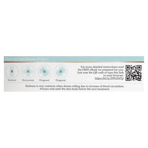 Дермароллер для микронидлинга кожи головы и лица, Kleem Organics
