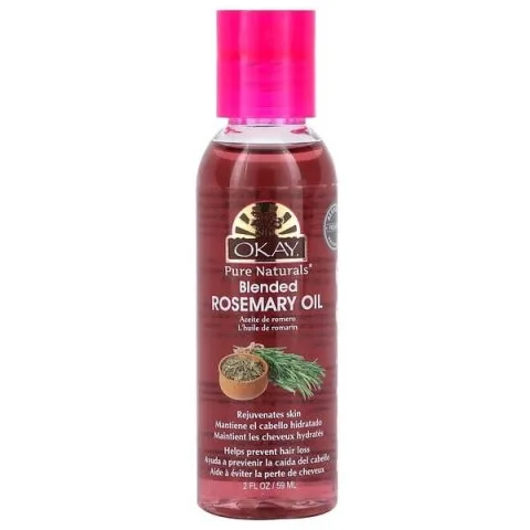 Масло розмарина смешанное от выпадения и раннего поседения волос, Okay Pure Naturals