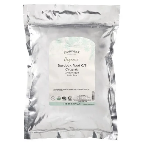Корень лопуха органический от выпадения и для роста волос, 454г, Starwest Botanicals