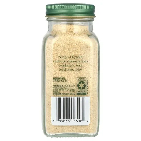 Порошок чеснока органический от выпадения и для роста волос, 103г, Simply Organic
