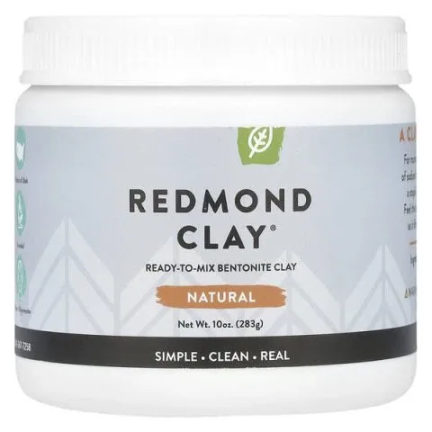 Бентонитовая глина для снижения воспаления и зуда кожи головы, Redmond Trading Company