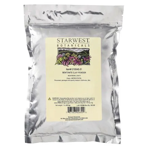 Бентонитовая глина в порошке для глубокого очищения кожи головы, Starwest Botanicals