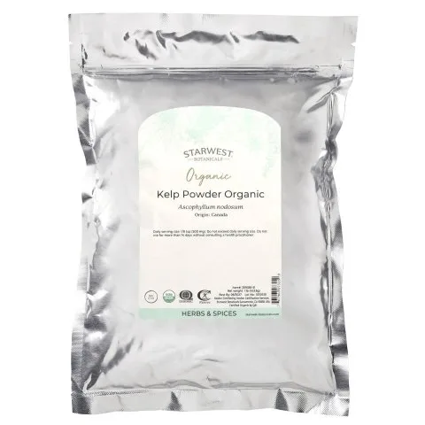 Бурые водоросли органические в порошке (аскофиллум), 454г, Starwest Botanicals