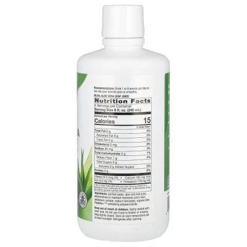 Сок из листьев алоэ вера для увлажнения и успокоения кожи головы, 1 литр, Natures Way
