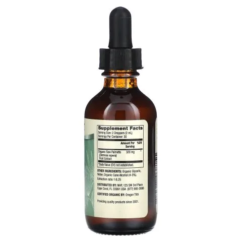 Экстракт Сереноа (Saw Palmetto) органический от выпадения и АГА, Dr. Mercola