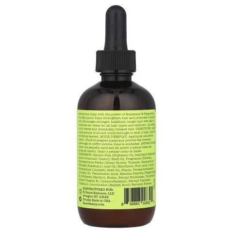Масло для густоты волос с розмарином, мятой и биотином, Sauce Beauty