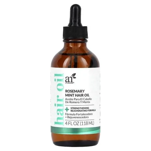 Масло для роста волос с розмарином, мятой, витамином Е, artnaturals