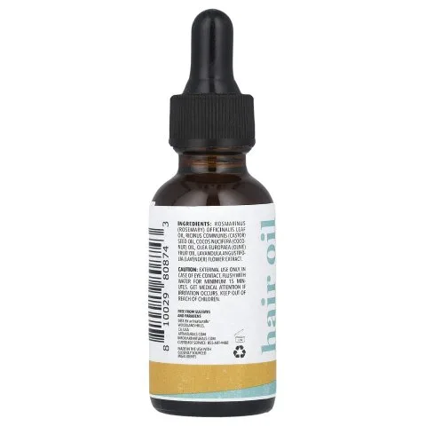 Масло касторовое для роста волос с розмарином и лавандой, artnaturals