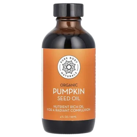 Масло тыквы органическое от выпадения и для активации фолликулов, Pure Body Naturals