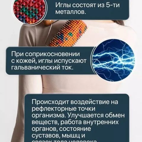 Массажер валик Ляпко для стимулирования фолликулов, универсальный, зеленый