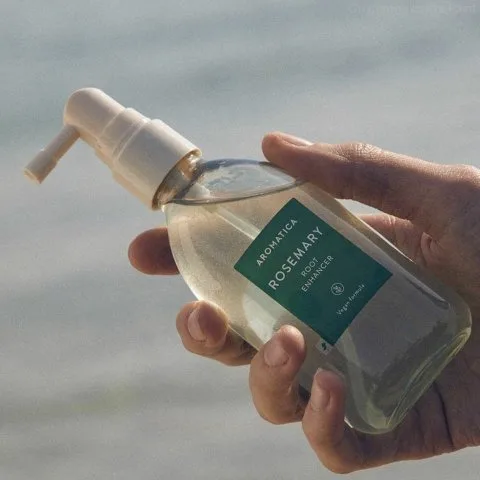 Спрей для укрепления корней волос с розмарином, кофеином, биотином, мятой, Aromatica