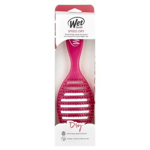 Расческа для быстрой сушки и снижения повреждений волос Speed Dry, розовая, Wet Brush