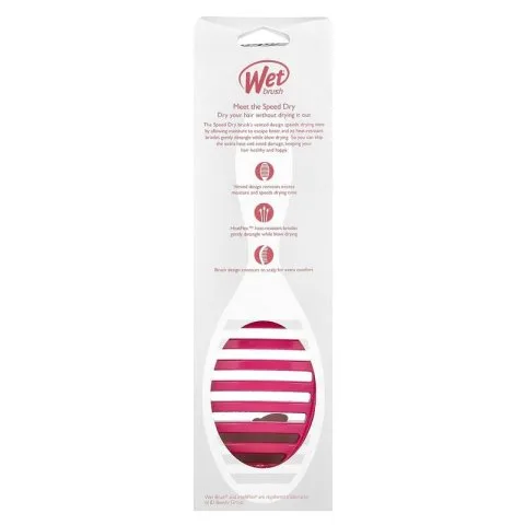 Расческа для быстрой сушки и снижения повреждений волос Speed Dry, розовая, Wet Brush