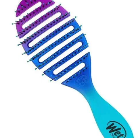 Расческа скелетная для быстрой сушки волос с мягкой ручкой, омбре, Wet Brush