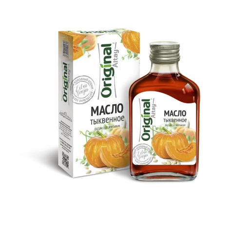 Масло тыквы алтайское холодного отжима от выпадения волос, АГА, Специалист