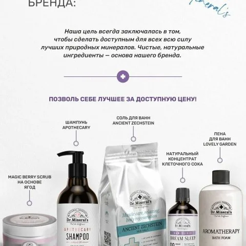 Кондиционер для слабых волос с мятой, имбирем, эвкалиптом, кератином, Dr. Minerals