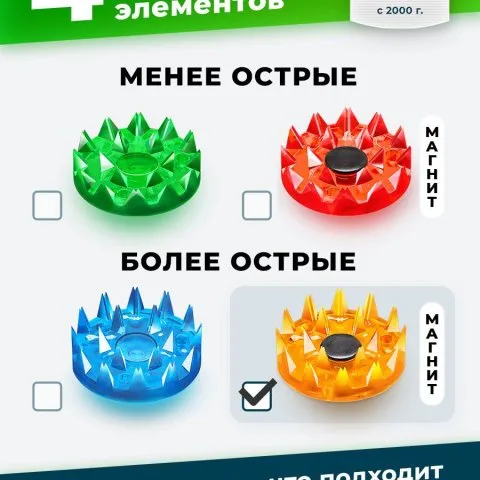 Коврик с магнитами для массажа шеи и роста волос, желтый (оригинал), Лаборатория Кузнецова