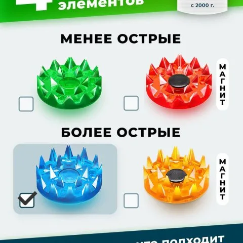 Массажный коврик для шеи и роста волос, голубой (оригинал), Лаборатория Кузнецова