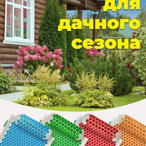 Массажный коврик для шеи и роста волос, голубой (оригинал), Лаборатория Кузнецова