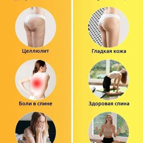 Массажный набор для шеи и роста волос, аппликатор Кузнецова и валик (аналог), зеленый