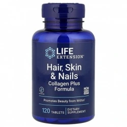 Kompleks włosy, skóra, paznokcie z kolagenem i keratyną Cynatine, 120 tabl, Life Extension