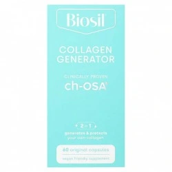 Krzem ch-OSA na produkcję kolagenu, włosy, skórę i paznokcie, 60 kapsułek, BioSil
