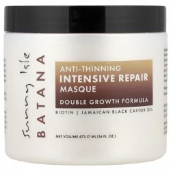 Maska przeciw wypadaniu włosów z batanem, olejem rycynowym, biotyną, E, Sunny Isle
