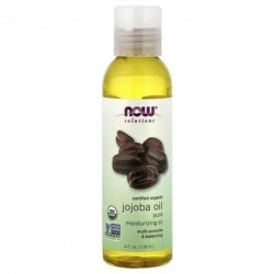 Olej jojoba organiczny do aktywacji wzrostu włosów i pielęgnacji skóry, NOW Foods