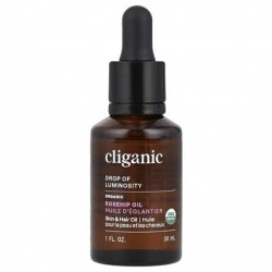 Масло семян шиповника органическое для повышения густоты волос, Cliganic