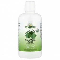 Organiczny sok z aloesu do nawilżania i zdrowia skóry głowy, 946 ml, Dynamic Health
