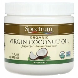 Olej kokosowy organiczny nierafinowany do włosów, Spectrum Essentials