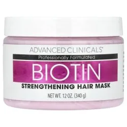 Укрепляющая маска с биотином и кофеином для роста волос, Advanced Clinicals