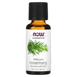 Эфирное масло розмарина от выпадения, для роста волос при алопеции, АГА, NOW Foods