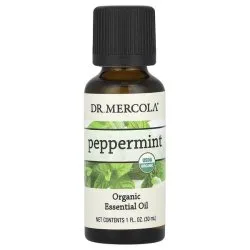 Эфирное масло перечной мяты органическое для активации роста волос, Dr. Mercola