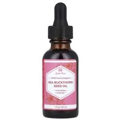 Масло облепихи органическое для повышения густоты и блеска волос, Leven Rose