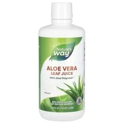 Сок из листьев алоэ вера для увлажнения и успокоения кожи головы, 1 литр, Natures Way