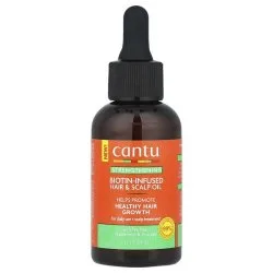 Масло укрепляющее для волос с биотином, розмарином, мятой, Cantu