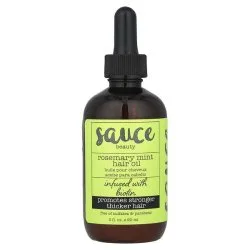Масло для густоты волос с розмарином, мятой и биотином, Sauce Beauty